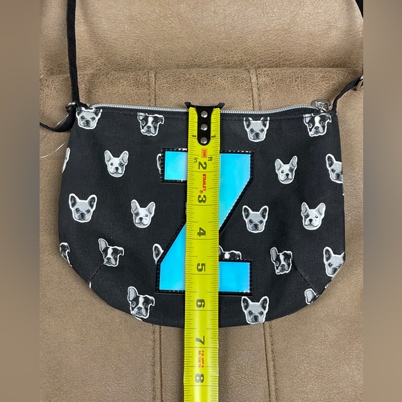 Justice Girls “Z” Initial Dogs Pug Purse Pocketbook Bag Shoulder Zoey - Picture 5 of 13